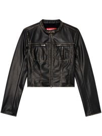 Diesel G-Lobe Biker Jacket Black at Farfetch